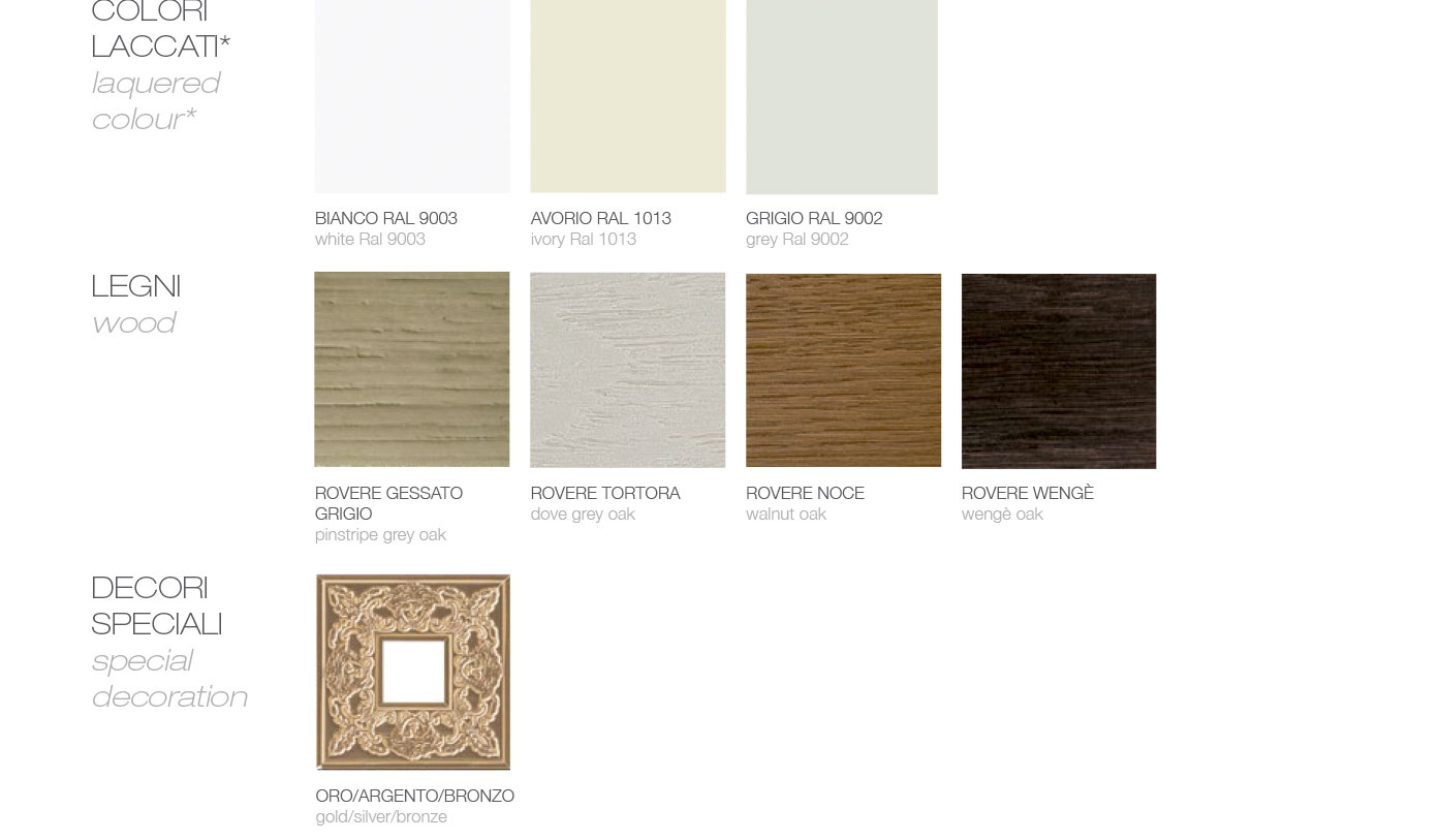 Collezione PRESTIGE_CLASSIC Romagnoli - OLYMPIA